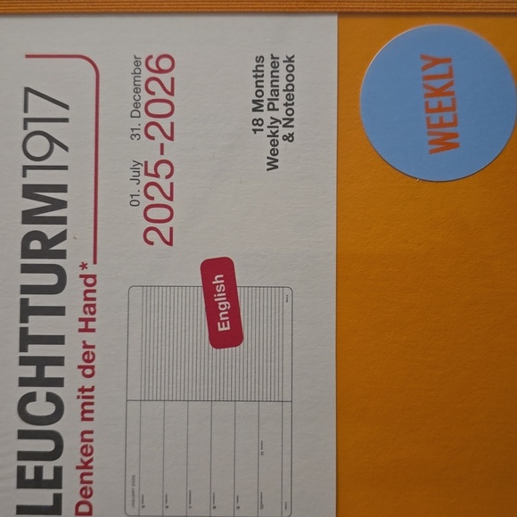 ❤️BUY 5 GET 3 FREE Weekly Planner & Notebook Medium (A5) 2026,18 Months, English - Picture 3 of 13